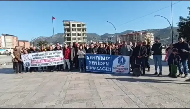 Hatay Depremzede Derneği, Hatay'da Artan Sorunlara Tepki Gösterdi