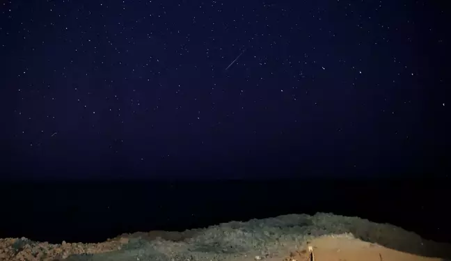 Sinop'ta Perseid meteor yağmuru gözlendi