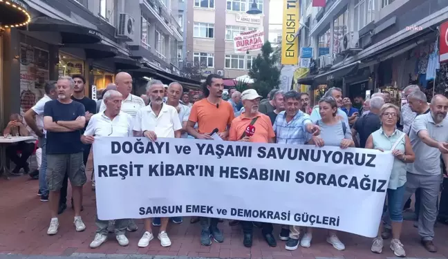 Samsun Emek ve Demokrasi Güçleri, Hopa'da doğa talanına karşı eylem yaptı