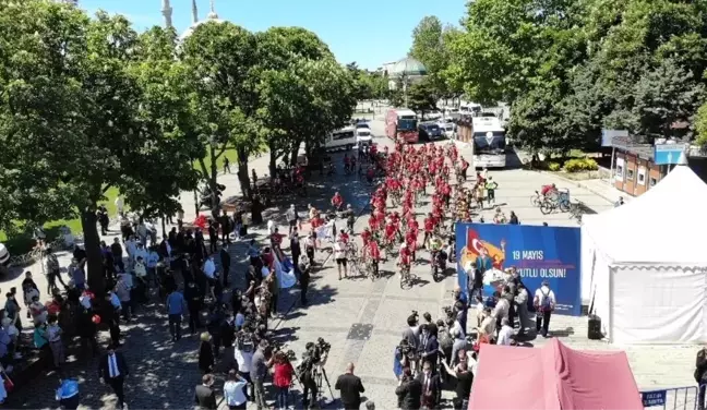 19 Mayıs Atatürk'ü Anma, Gençlik ve Spor Bayramının 102. yılında 102 bisikletli pedal çevirdi