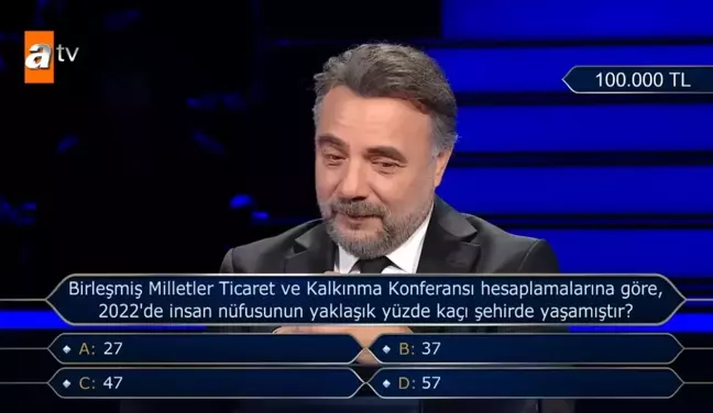 Birleşmiş Milletler Ticaret ve Kalkınma Konferansı hesaplamalarına göre, 2022'de insan nüfusunun yaklaşık yüzde kaçı şehirde yaşamıştır?