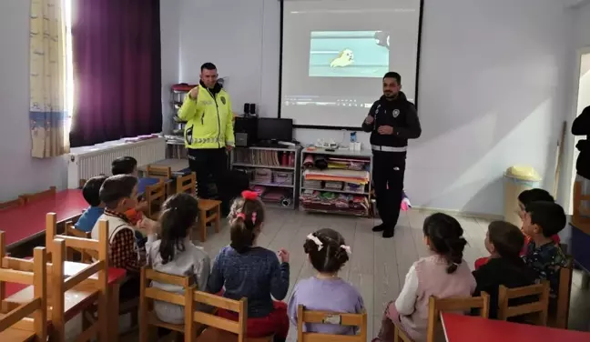 Erzincan'da Anaokullarına Güvenlik ve Trafik Eğitimi Verildi