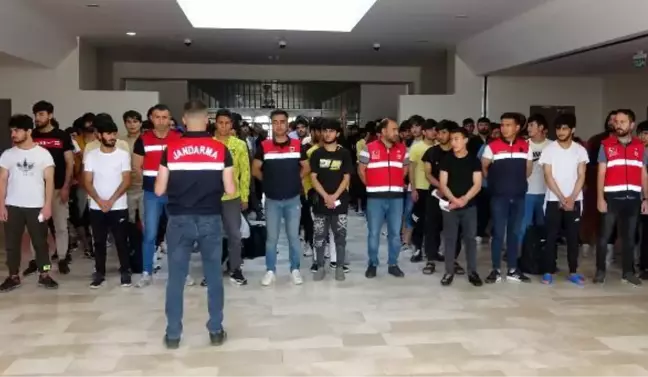 VAN'DA, AFGAN UYRUKLU 408 KAÇAK GÖÇMEN UÇAKLA ÜLKELERİNE GERİ GÖNDERİLDİ