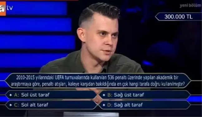 2010-2015 yıllarındaki UEFA turnuvalarında kullanılan 536 penalti üzerinde yapılan akademik bir araştırmaya göre, penaltı atışları, kaleye karşıdan...