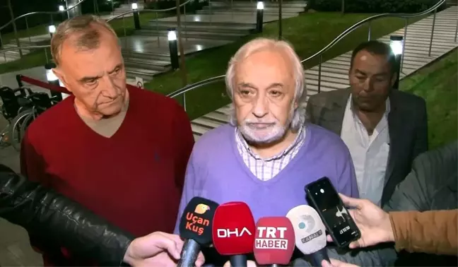 Müjdat Gezen ve Mustafa Alabora, Yıldız Kenter'in hayatını kaybettiği hastaneye geldi