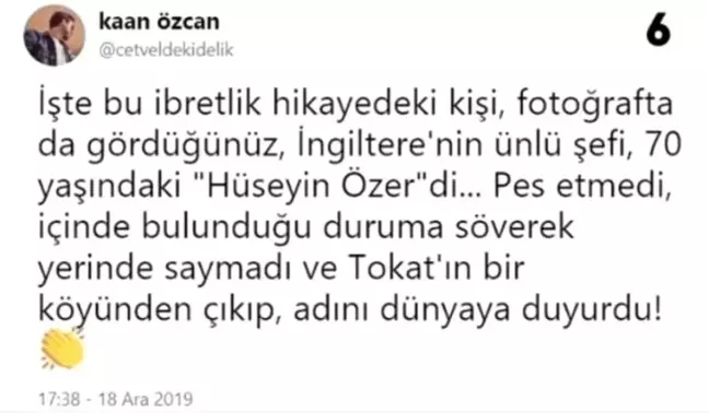 Tokat'ta Kötü Kaderini Yenerek Londra'da Sofra Kralı Olan Hüseyin Özer'le Tanışın