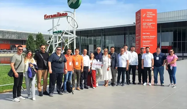 Bursalı mobilyacılar Salone del Mobile Fuarı'nı ziyaret etti