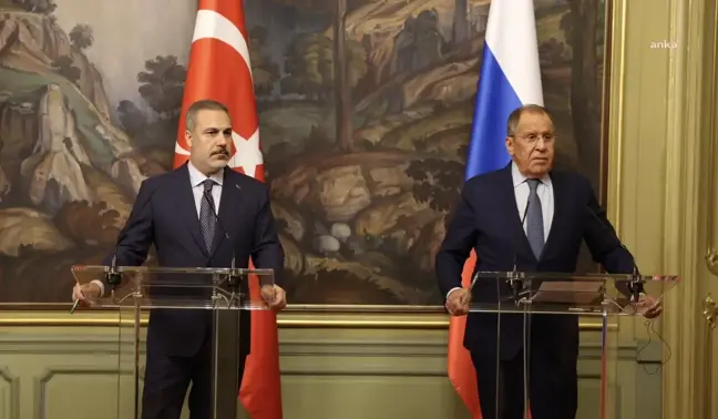 Dışişleri Bakanı Hakan Fidan, Rusya Dışişleri Bakanı Lavrov ile Görüştü
