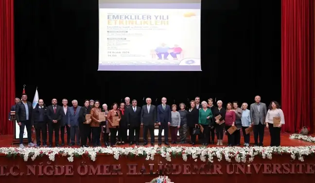 Niğde Ömer Halisdemir Üniversitesinde Emekliler Yılı Etkinliği Düzenlendi