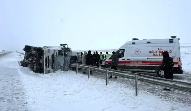 Ereğli'de Yolda Buzlanma Kazaya Neden Oldu