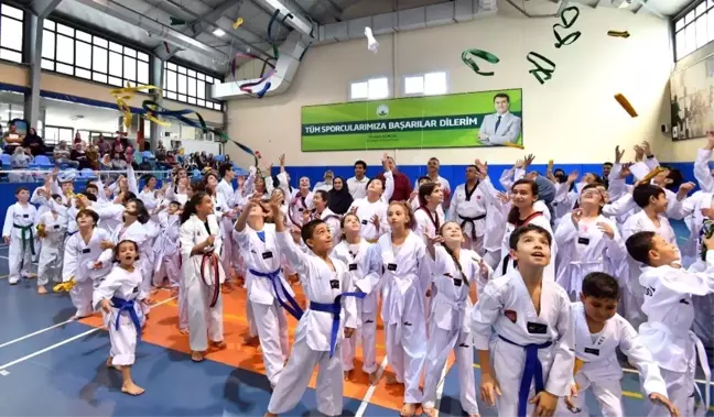 Osmangazi'de kuşak törenine Servet Tazegül imzası