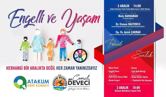 Atakum'da Engelliler Günü'ne özel program