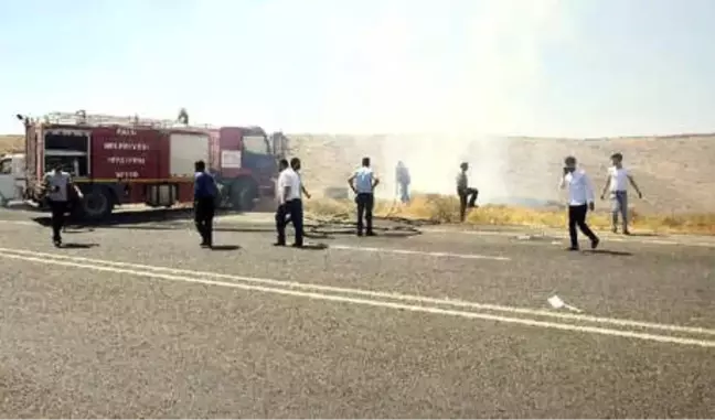 Şarampole Yuvarlanan Otomobil Alev Aldı: 2 Yaralı