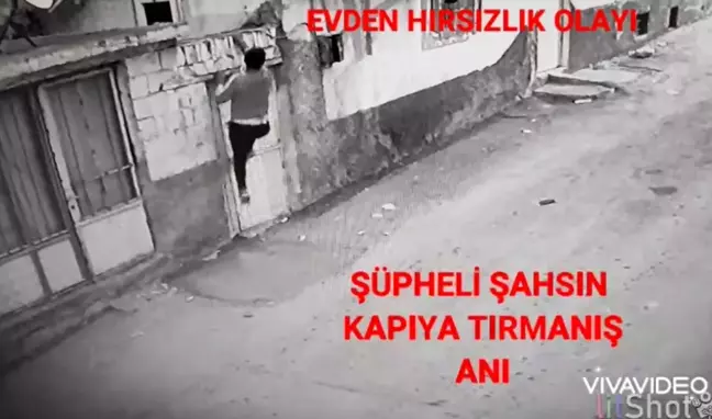 Örümcek adam gibi tırmanarak girdiği evden valiz dolusu eşya çaldı