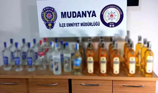 Mudanya'da Yılbaşı Öncesi Sahte ve Kaçak Alkol Operasyonu
