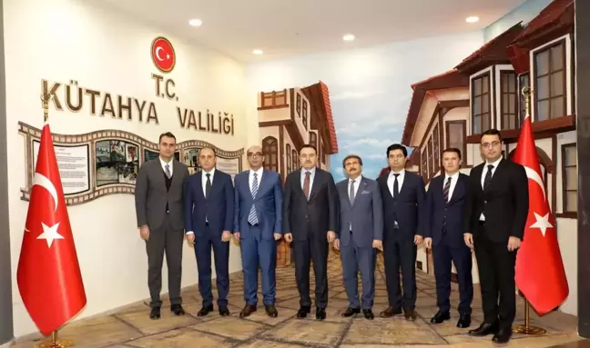 HSK Başmüfettişi Mustafa Güntin, Kütahya Valisi'ni Ziyaret Etti