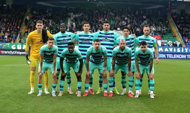 Trendyol Süper Lig'de Gollü İlk Yarısız Rize-Gaziantep Maçı