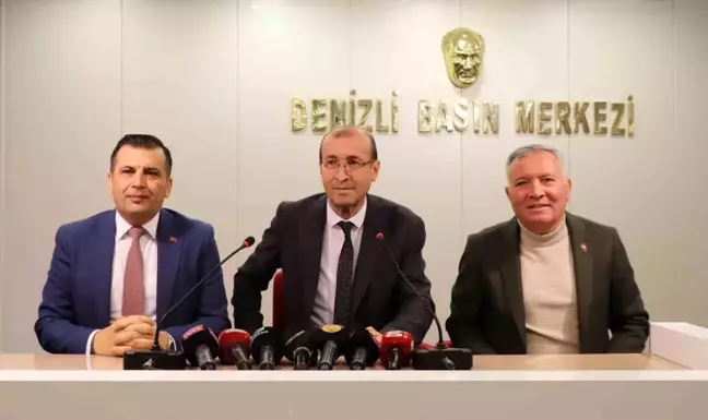 CHP'li Belediye Başkanları Denizli Gazeteciler Cemiyeti'ni Ziyaret Etti