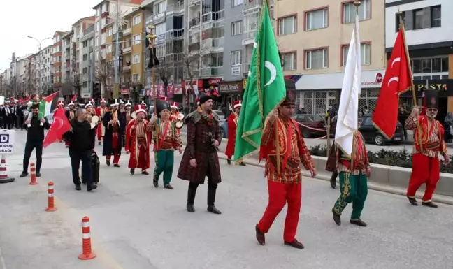 Bozüyük Sivil Toplum Hareketi Platformu Filistin'e Destek Yürüyüşü Düzenledi