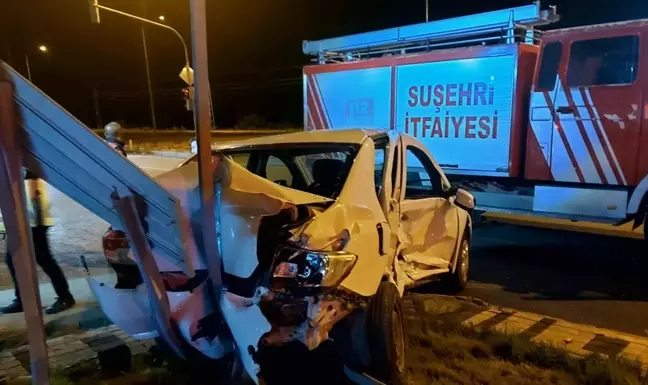 Sivas'ta trafik kazası: 5'i çocuk 10 kişi yaralandı