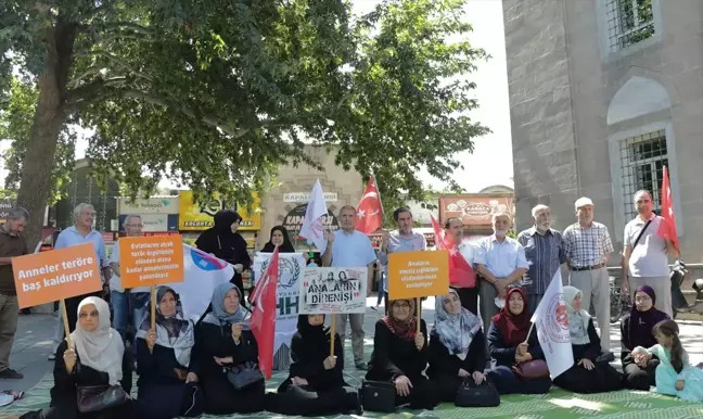 Kayseri Gönüllü Kültür Kuruluşları ve Erciyes Kadın Platformu, Diyarbakır annelerine destek için oturma eylemi yaptı