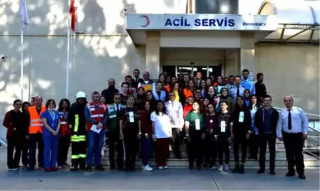 Manisa'da Hastanede Yangın Tatbikatı