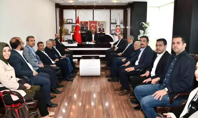 Ergin ve beraberindekiler ATSO'yu ziyaret etti