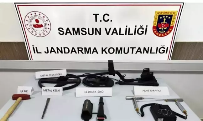 Samsun'da Kaçak Kazı Yapan 3 Şahıs Yakalandı