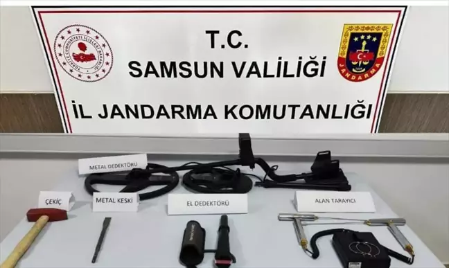 Samsun'da Kaçak Kazı Yapan 3 Kişi Yakalandı