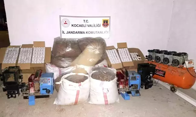 Kocaeli'de 600 Kilogram Kaçak Tütün ve 105 Bin Makaron Ele Geçirildi