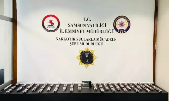 Samsun'da Uyuşturucu Operasyonu: 2 Bin 74 Sentetik Ecza Ele Geçirildi