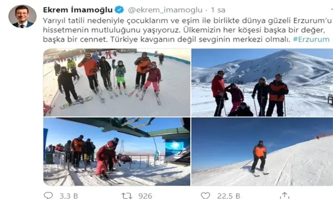 İmamaoğlu Palandöken'de