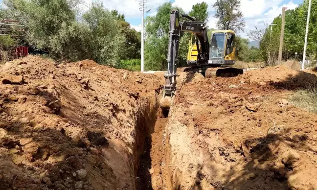 Kınık Köyü'nde Kanalizasyon Hattı Çalışmaları Tamamlandı