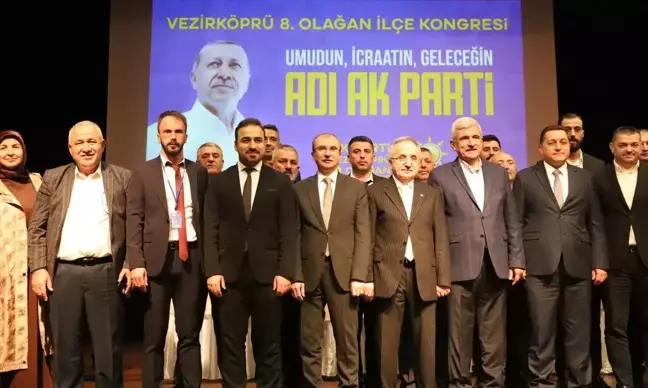 AK Parti Vezirköprü 8. Olağan İlçe Kongresi Gerçekleştirildi