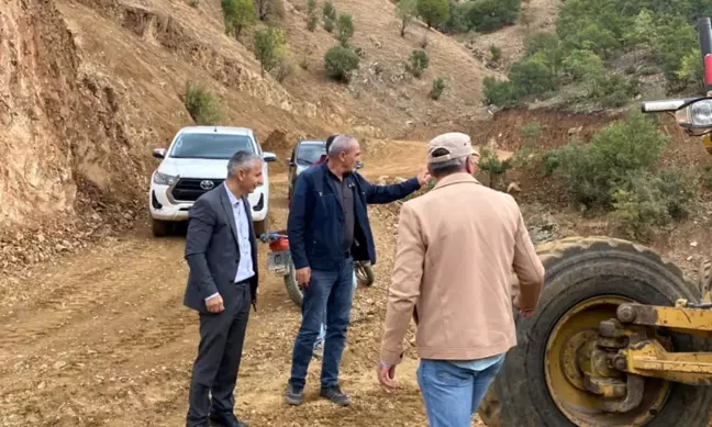 Bağlar Nehri Köyü Muhtarı'ndan Yol Çalışmaları