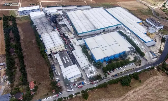Silivri'de iş yeri yangını