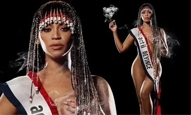 Beyoncé, yeni albümü Cowboy Carter için üstsüz poz verdi