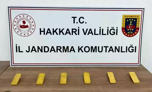 Hakkari'de Kamyonette 6 Kilo Altın Ele Geçirildi