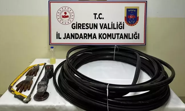 Giresun'da Kablo Hırsızlığı: Bir Tutuklama