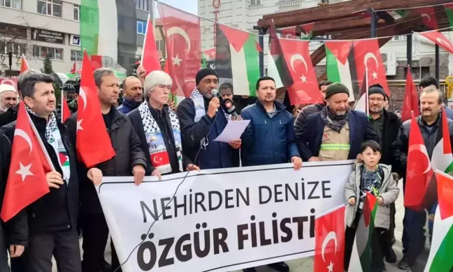 Kütahya'da Gazze İçin Protesto: 'Filistinlilerin Topraklarıdır'