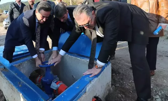 Eğribük Köyü'nde Sulama Göleti ve Sistemi Açıldı