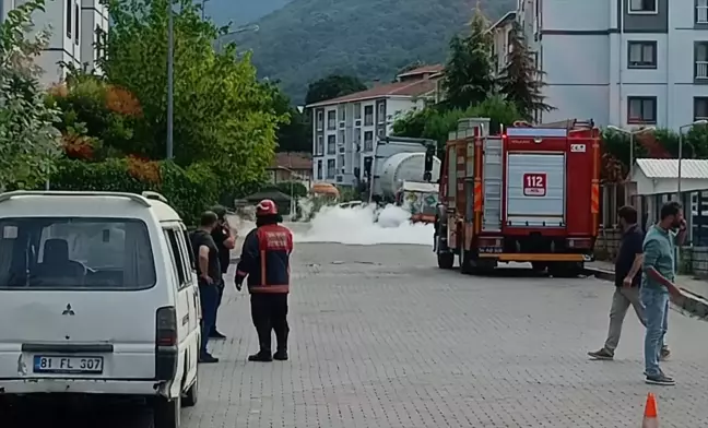 Sapanca'da Medikal Oksijen Tankerinde Sızıntı Olayı