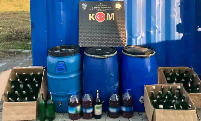 Aydın'da Sahte İçki Operasyonu: 374 Litre Ele Geçirildi