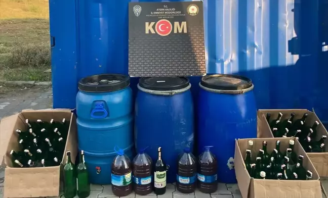 Aydın'da Sahte Alkol Operasyonu: 361 Litre Ele Geçirildi, 3 Gözaltı