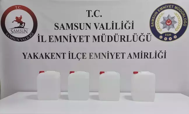 Samsun'da Kaçak İçki Operasyonu: 17 Litre Etil Alkol Ele Geçirildi