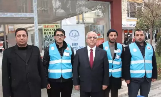 Siirt'te Halep İçin Yardım Kampanyası Sürüyor