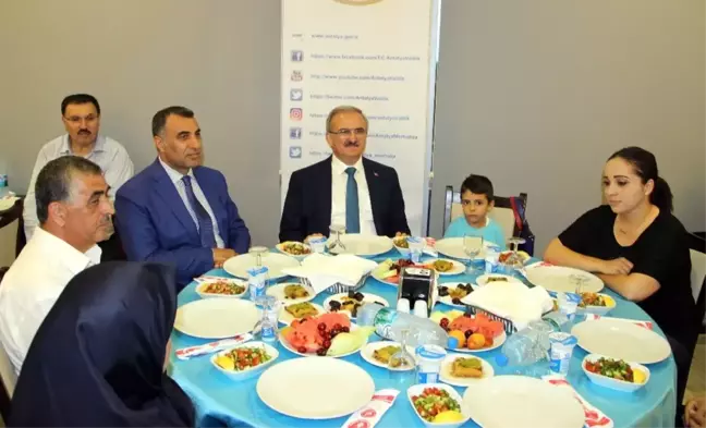 Alanya'da Şehit ve Gazi Aileleri İftarda Buluştu
