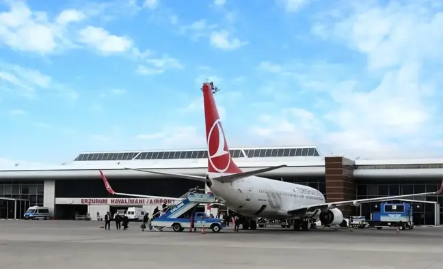 Erzurum Hava Limanı'ndan 589 bin 493 kişi uçtu