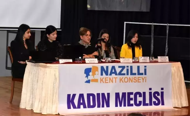Nazilli'de kadına şiddet ve çocuk istismarı semineri verildi