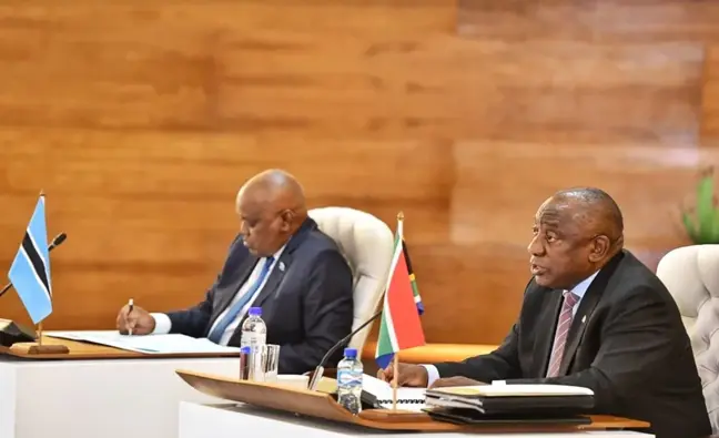 Güney Afrika ile Botsvana ilişkilerini derinleştirmeyi amaçlıyor